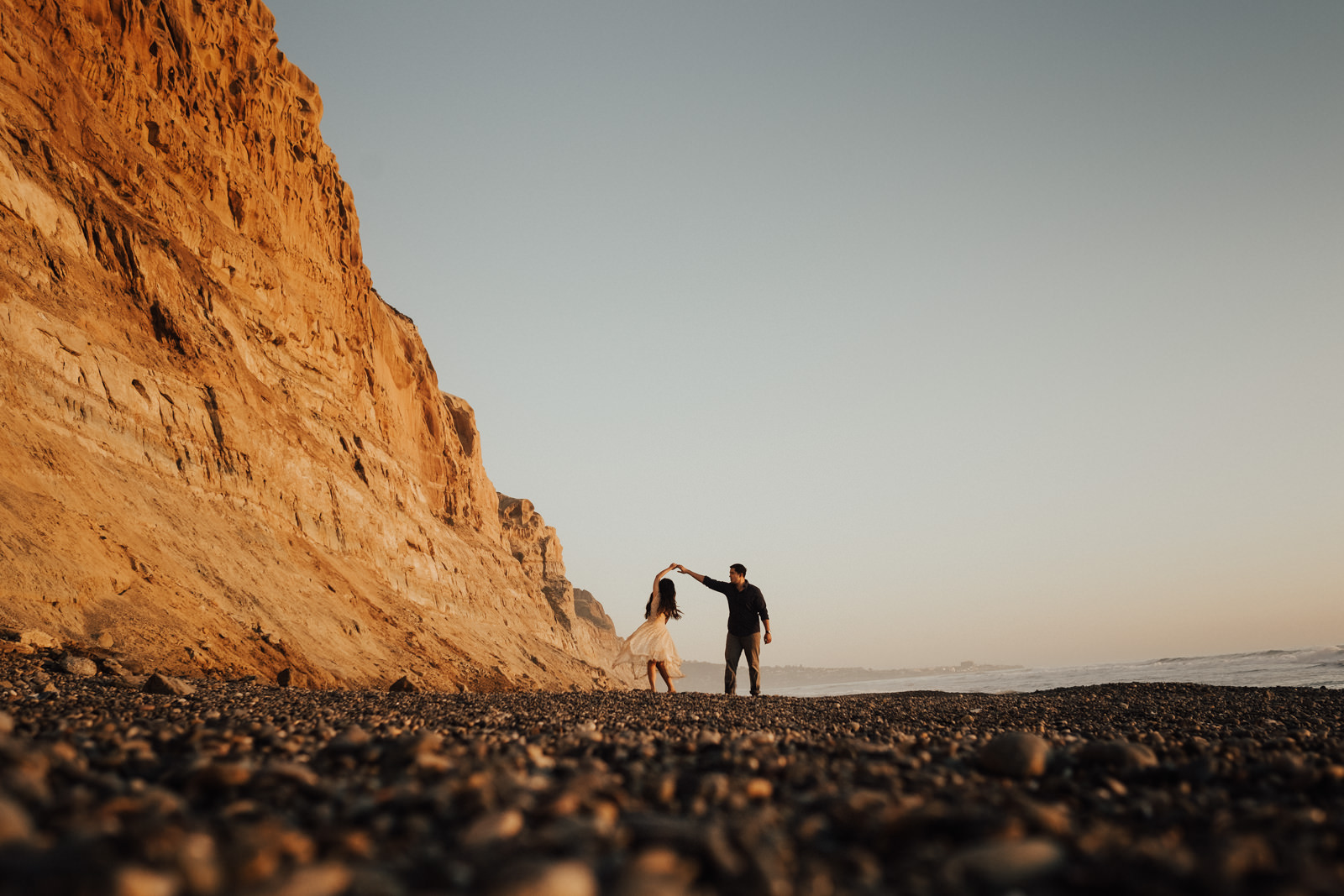 torrey pines engagement session a twirl