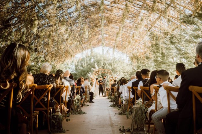 ethereal gardens wedding romantic ceremony